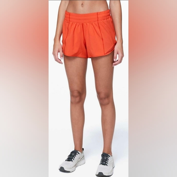Lululemon Hotty Hot Short II *Long 4 "Hot Sunset - Picture 1 of 8
